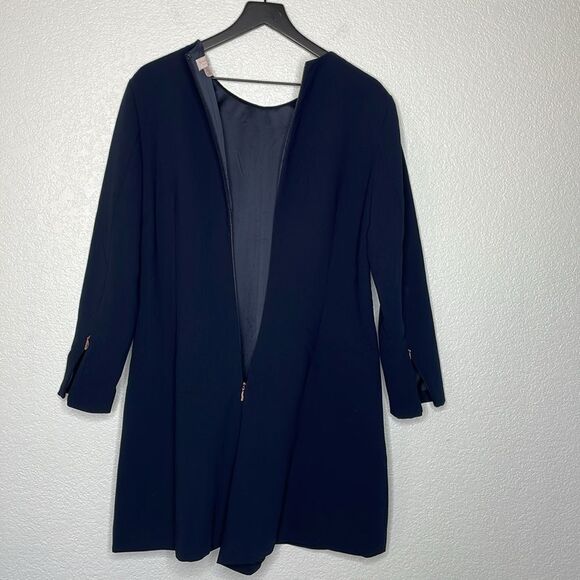 Ted Baker Aysa Romper Navy Black Size 4 - Picture 5 of 8